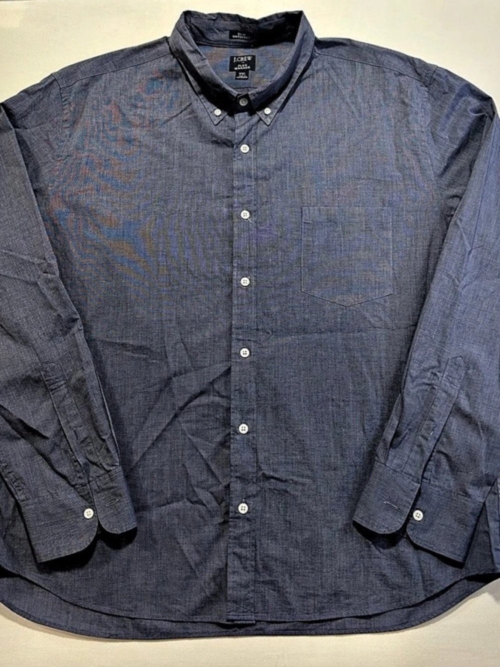 J.Crew Slim Untucked Flex Washed Shirt Blue XXL